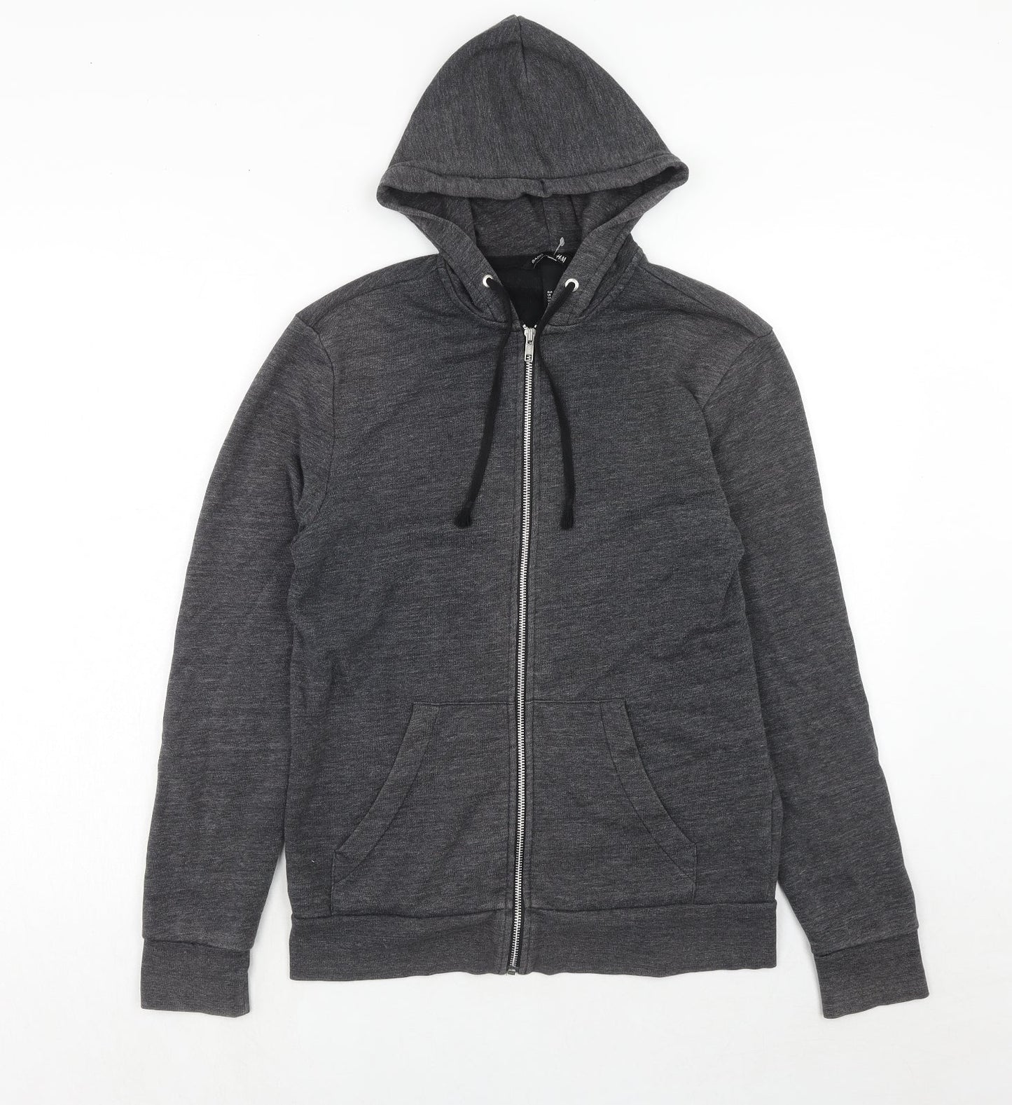 Mens UK Size XS H&M Grey Full Zip Sweatshirt