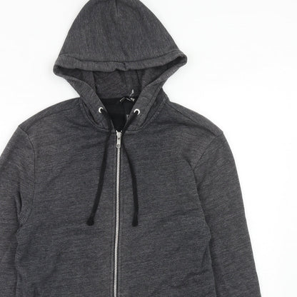 Mens UK Size XS H&M Grey Full Zip Sweatshirt