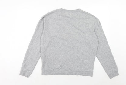 H&M Womens Grey Cotton Pullover Sweatshirt Size M Pullover