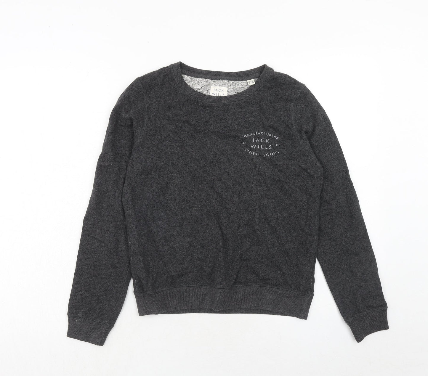 Womens UK Size 6 Jack Wills Grey Pullover Sweatshirt