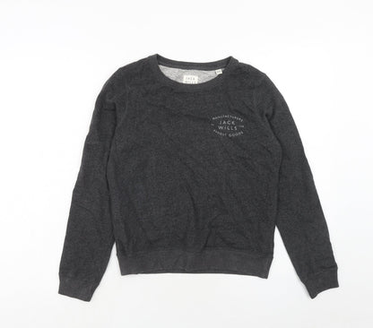 Womens UK Size 6 Jack Wills Grey Pullover Sweatshirt