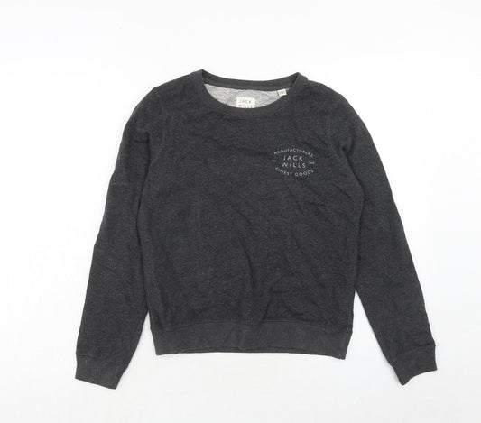 Womens UK Size 6 Jack Wills Grey Pullover Sweatshirt