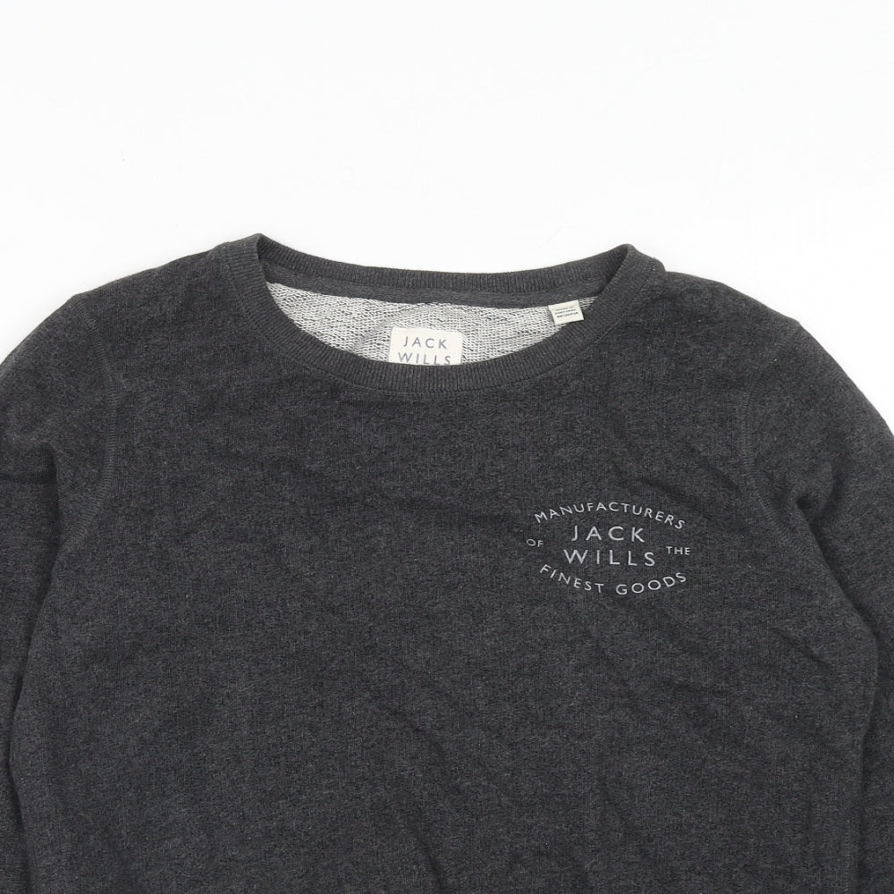 Womens UK Size 6 Jack Wills Grey Pullover Sweatshirt