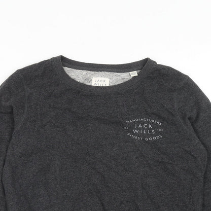 Womens UK Size 6 Jack Wills Grey Pullover Sweatshirt