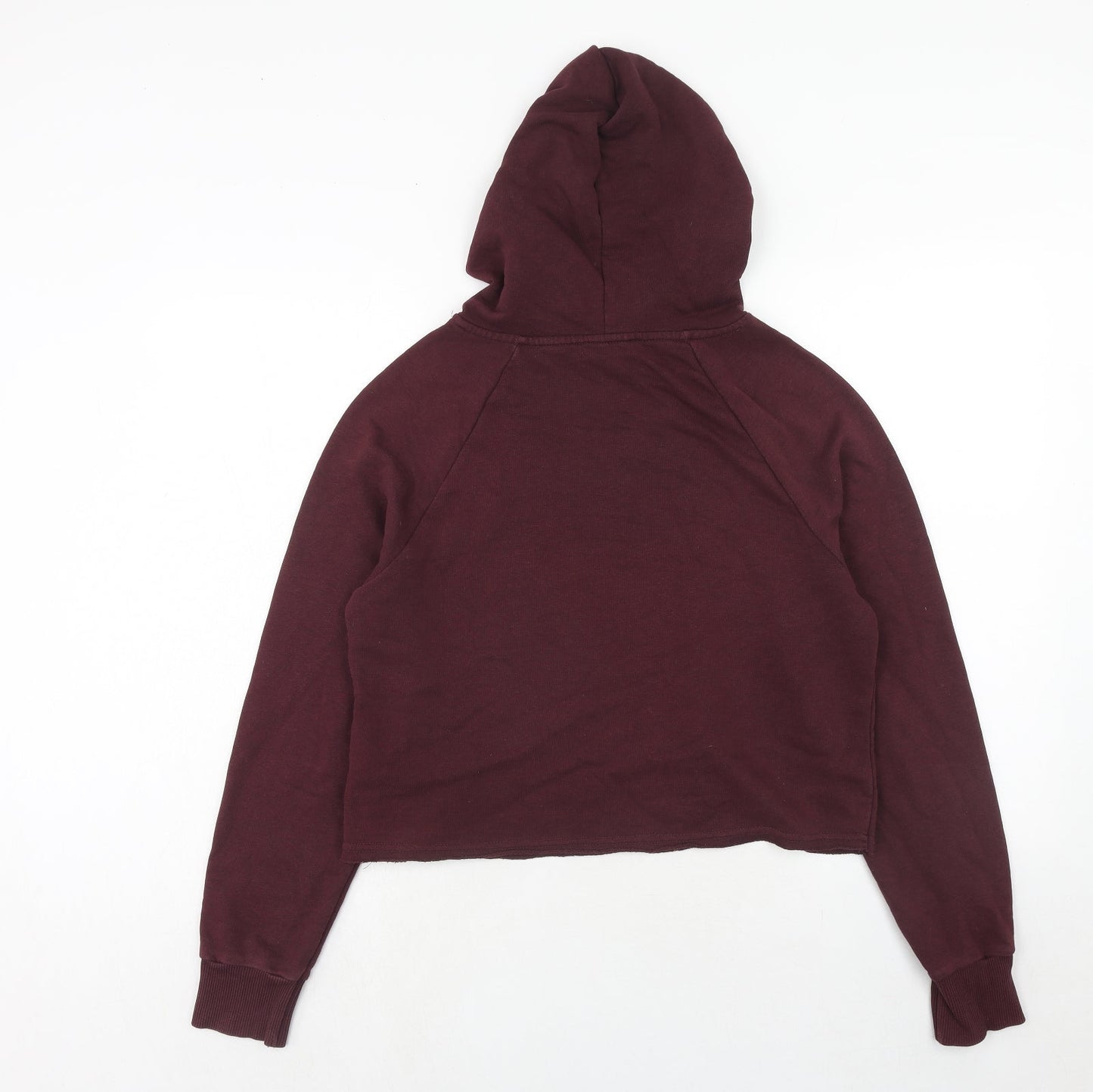 New Look Womens Purple Cotton Pullover Hoodie Size 12 Pullover