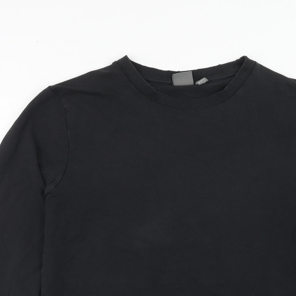 Womens UK Size M ASOS Black Pullover Sweatshirt