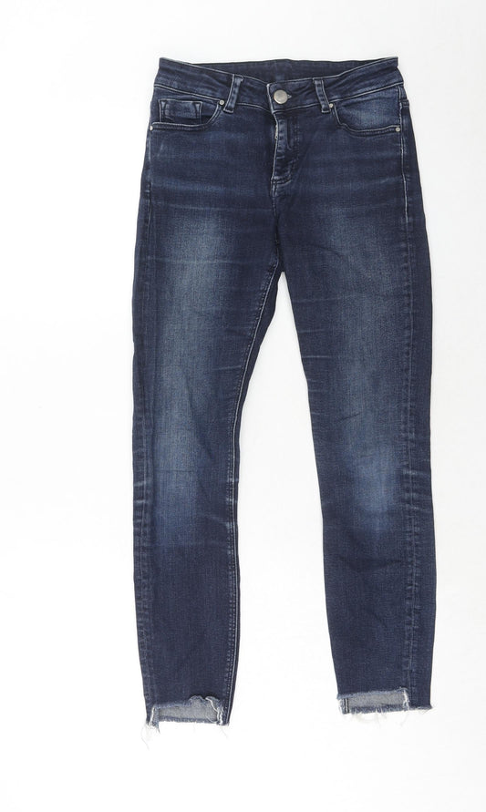 ASOS Womens Blue Cotton Skinny Jeans Size 26 in L30 in Regular Zip