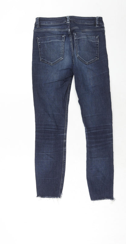 ASOS Womens Blue Cotton Skinny Jeans Size 26 in L30 in Regular Zip