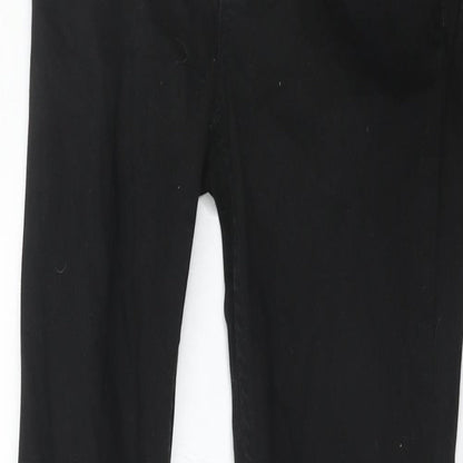 Oasis Womens Black Cotton Skinny Jeans Size 8 Regular Zip