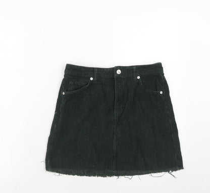 Womens UK Size 8 Topshop A-Line Denim Skirt