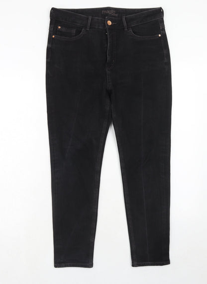 Womens UK Size 32 in Marks and Spencer Regular Fit Skinny Black Jeans