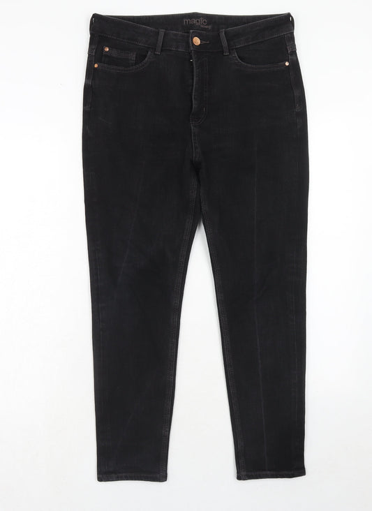 Womens UK Size 32 in Marks and Spencer Regular Fit Skinny Black Jeans