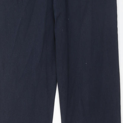 H&M Mens Blue Cotton Straight Jeans Size 31 in Slim Zip