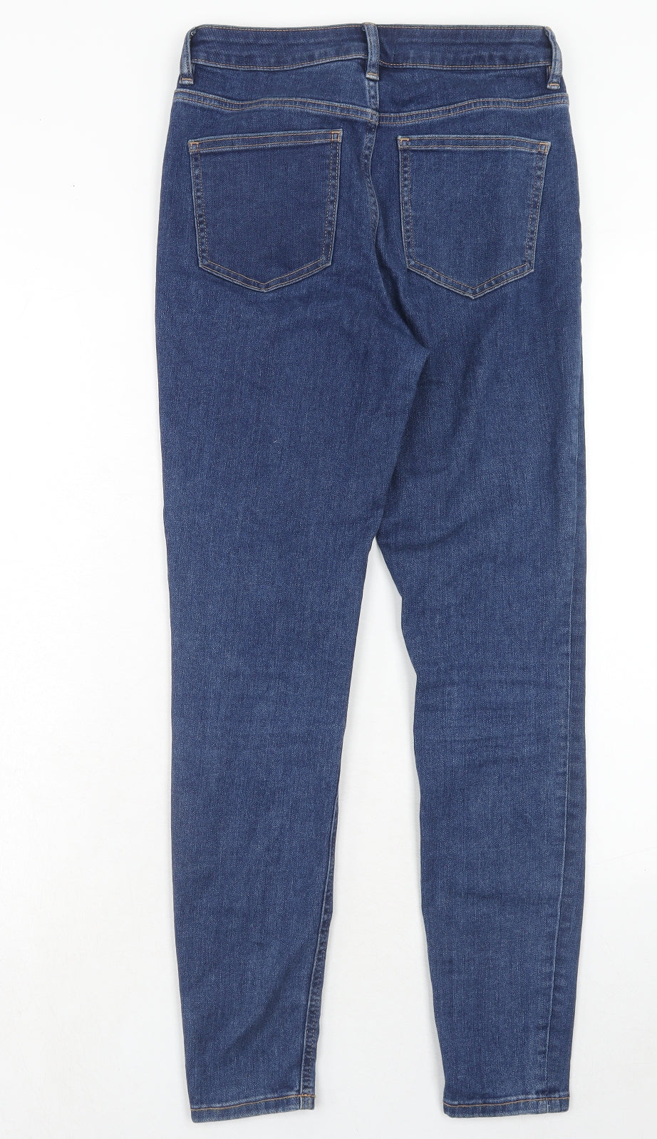 ASOS Womens Blue Cotton Skinny Jeans Size 28 in L32 in Regular Zip