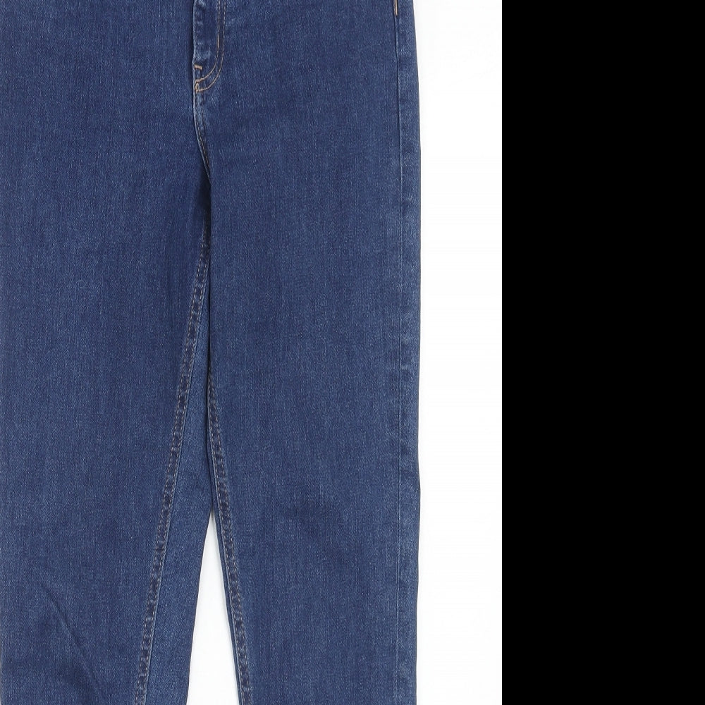 ASOS Womens Blue Cotton Skinny Jeans Size 28 in L32 in Regular Zip