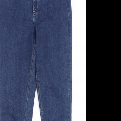 ASOS Womens Blue Cotton Skinny Jeans Size 28 in L32 in Regular Zip