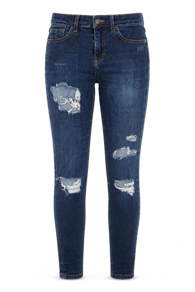 Womens UK Size 26 in Topshop Regular Fit Skinny Blue Jeans