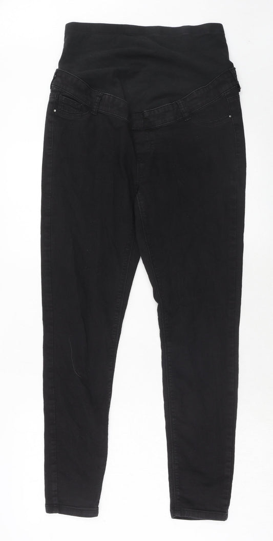 Dorothy Perkins Womens Black Cotton Skinny Jeans Size 10 Regular
