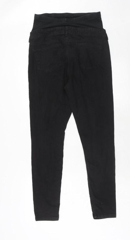 Dorothy Perkins Womens Black Cotton Skinny Jeans Size 10 Regular