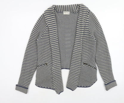Womens UK Size 8 Indigo Blue Cardigan Jumper