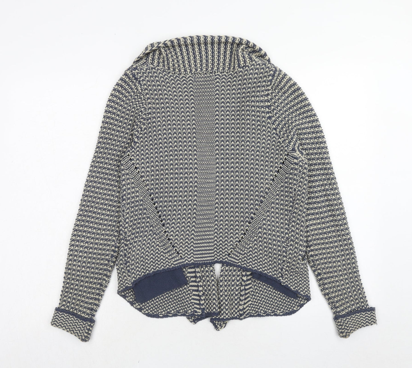 Womens UK Size 8 Indigo Blue Cardigan Jumper