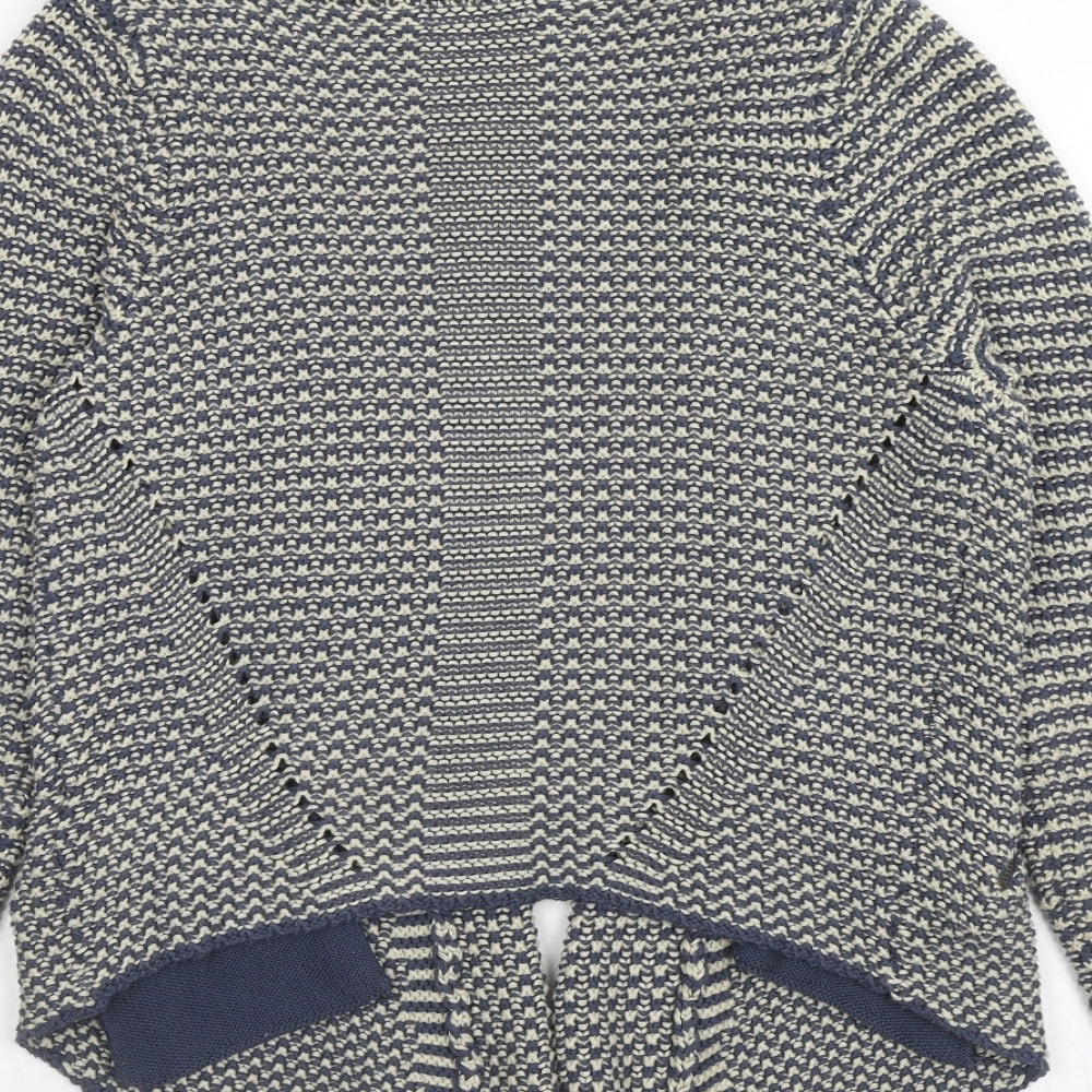 Womens UK Size 8 Indigo Blue Cardigan Jumper