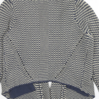 Womens UK Size 8 Indigo Blue Cardigan Jumper