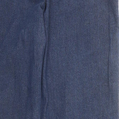 Dorothy Perkins Womens Blue Cotton Skinny Jeans Size 12 Regular Zip