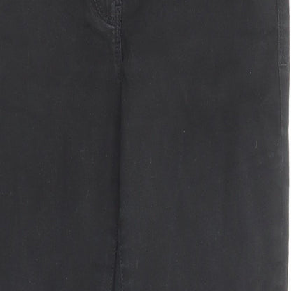 Womens UK Size 8 Marks and Spencer Regular Fit Straight Black Jeans