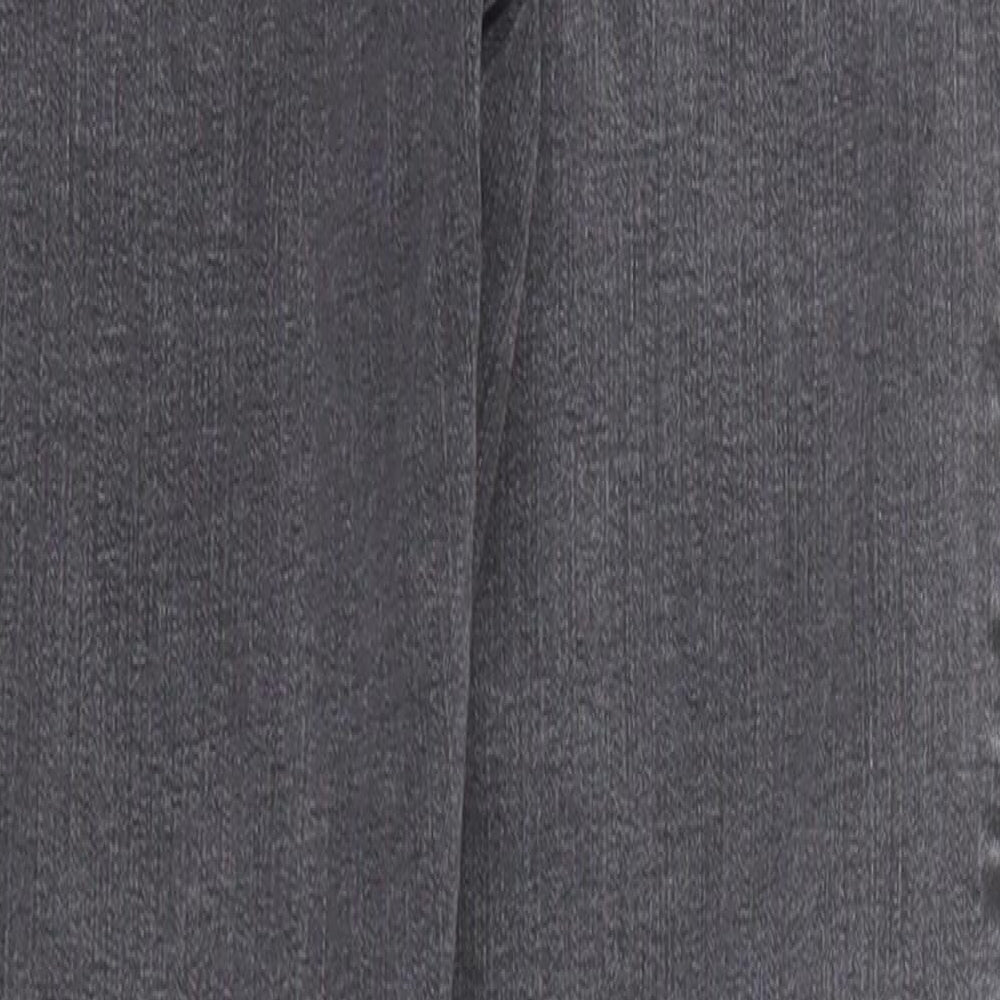 New Look Womens Black Cotton Skinny Jeans Size 6 Regular Zip - Waist 22 inches