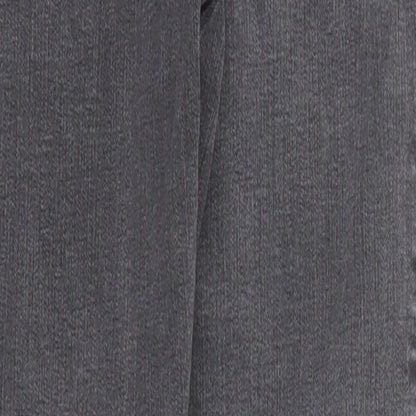 New Look Womens Black Cotton Skinny Jeans Size 6 Regular Zip - Waist 22 inches