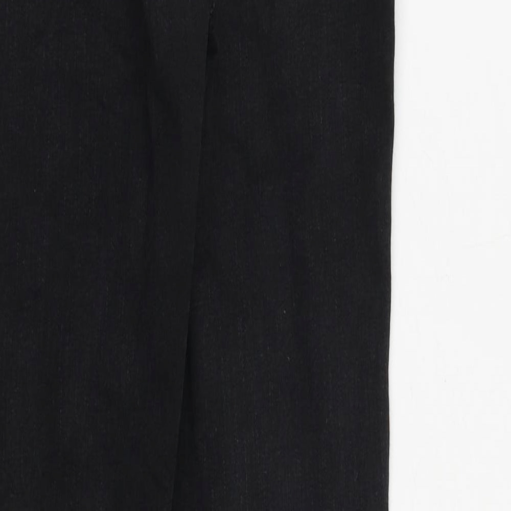 NEXT Womens Black Cotton Skinny Jeans Size 8 Regular Zip
