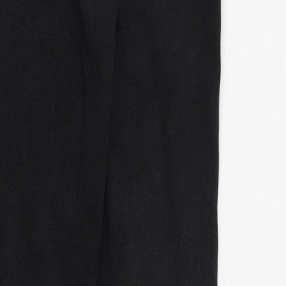 NEXT Womens Black Cotton Skinny Jeans Size 8 Regular Zip
