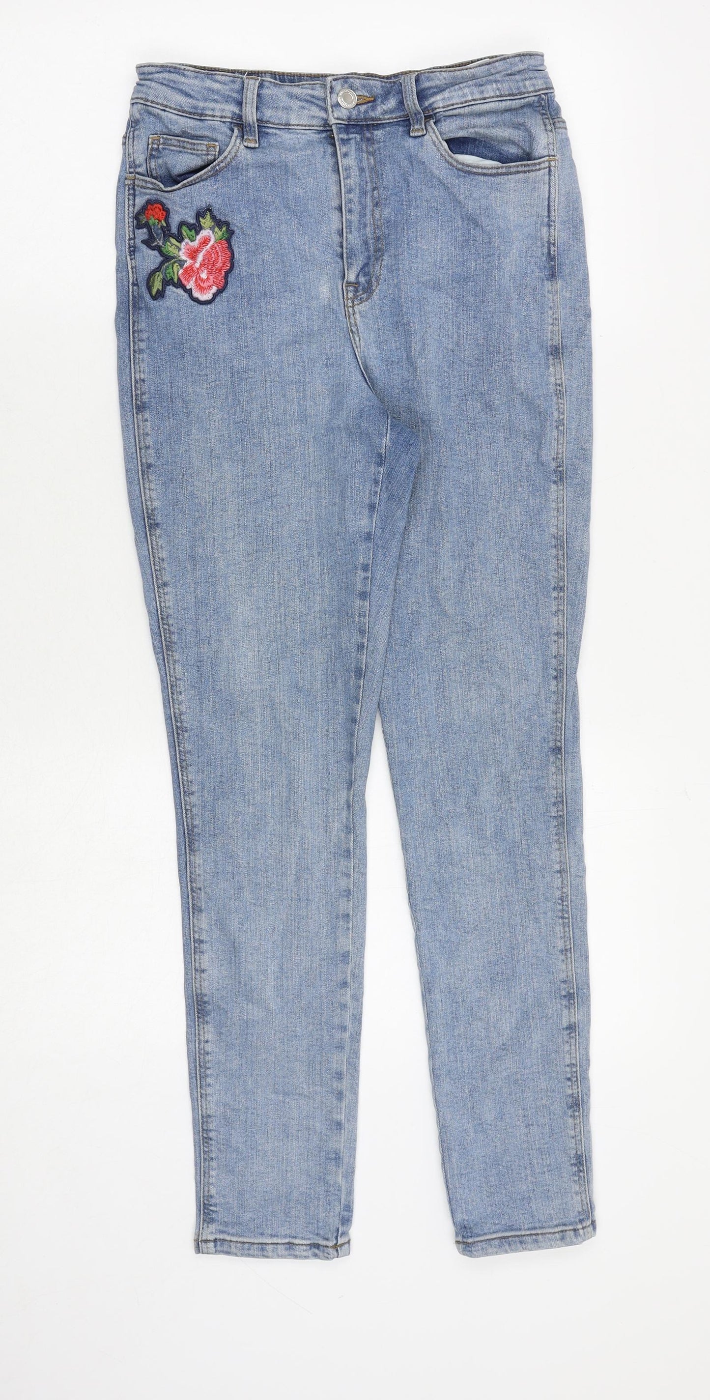 Womens UK Size 8 Marks and Spencer Regular Fit Skinny Blue Jeans