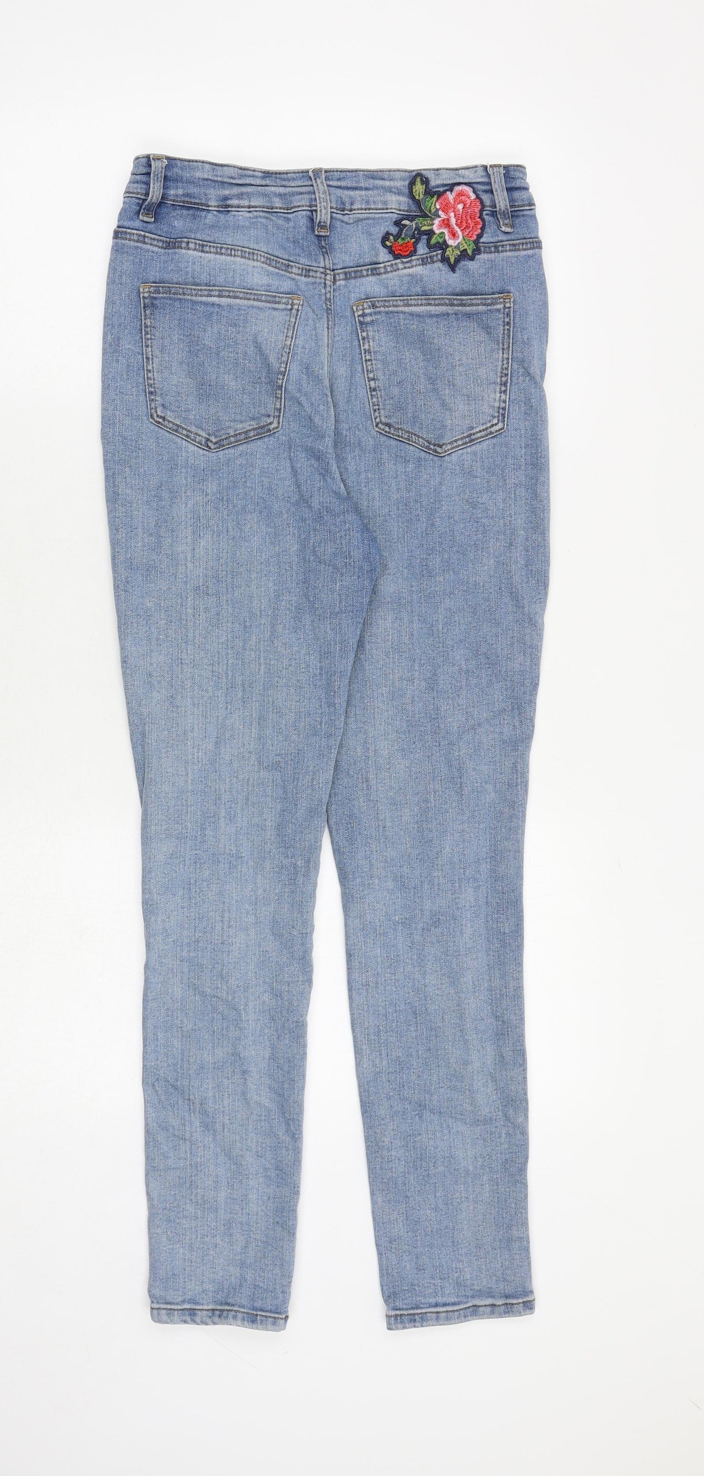 Womens UK Size 8 Marks and Spencer Regular Fit Skinny Blue Jeans