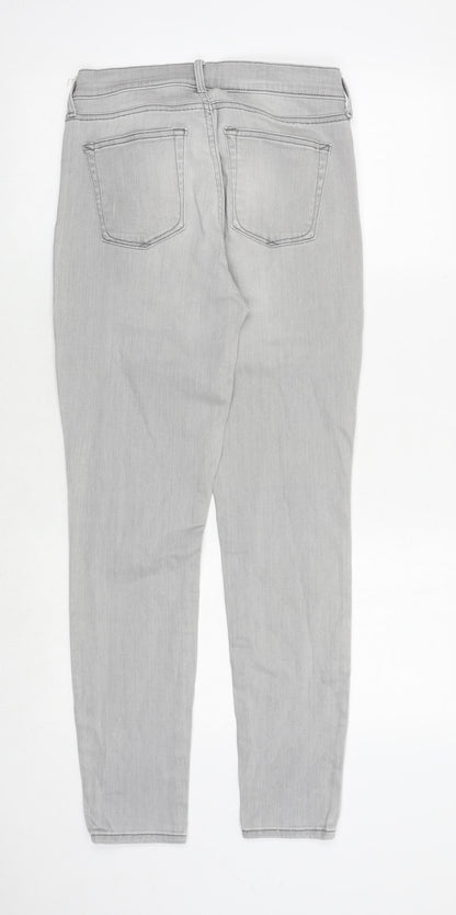 Gap Womens Grey Cotton Jegging Jeans Size 28 in Regular Zip