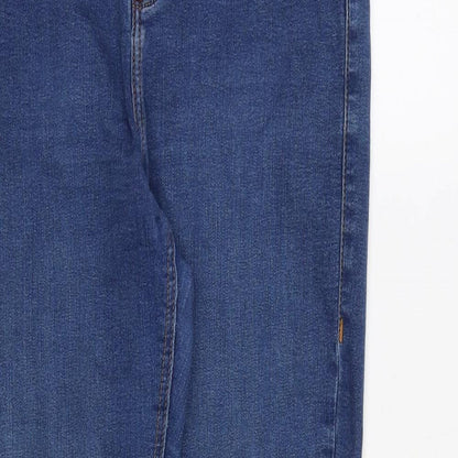 Topshop Womens Blue Cotton Jegging Jeans Size 30 in Regular Zip