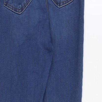 Topshop Womens Blue Cotton Jegging Jeans Size 30 in Regular Zip