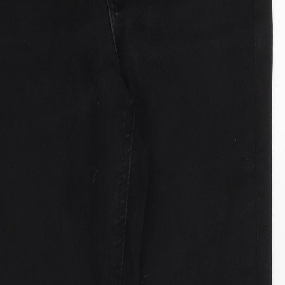 ASOS Womens Black Cotton Skinny Jeans Size 24 in Regular Zip