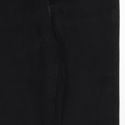 ASOS Womens Black Cotton Skinny Jeans Size 24 in Regular Zip