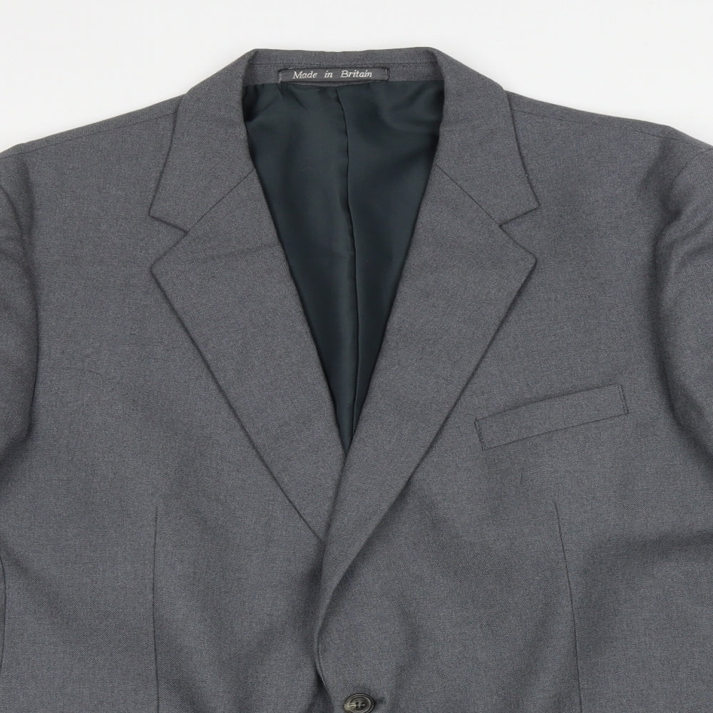 Mens UK Size 44 Grendale Regular Grey Suit Jacket