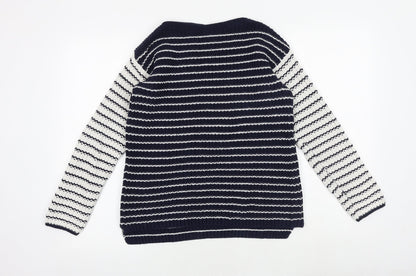 Womens UK Size S Marks and Spencer Blue Pullover Jumper
