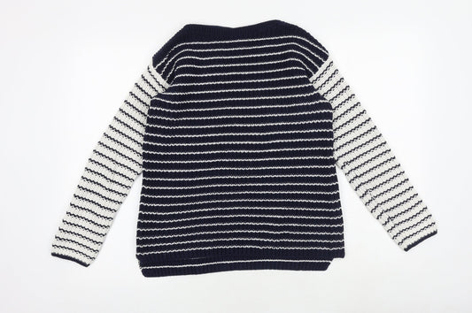 Womens UK Size S Marks and Spencer Blue Pullover Jumper