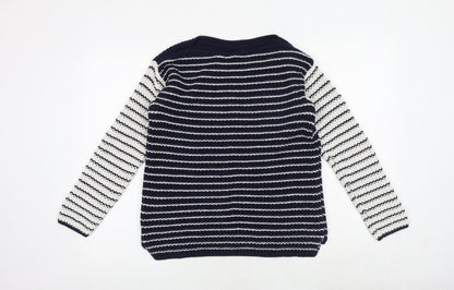 Womens UK Size S Marks and Spencer Blue Pullover Jumper