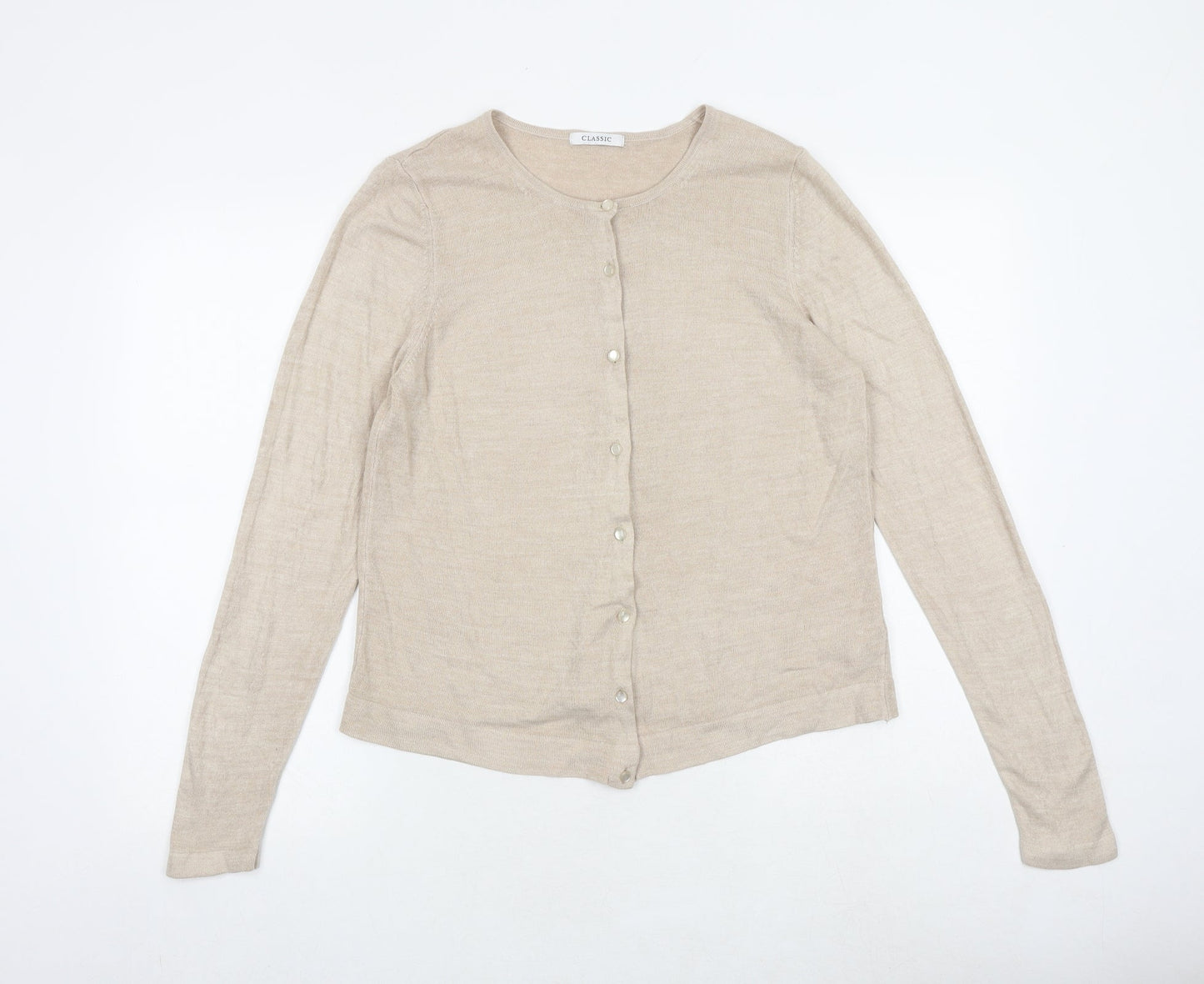 Womens UK Size 12 Marks and Spencer Brown Cardigan Jumper