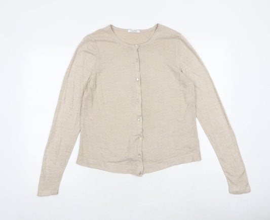 Womens UK Size 12 Marks and Spencer Brown Cardigan Jumper