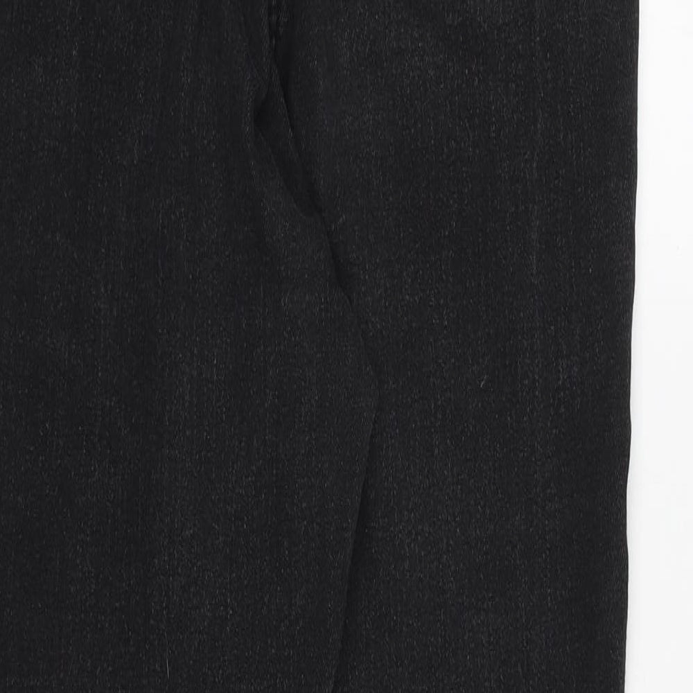 G21 Womens Black Herringbone Cotton Skinny Jeans Size 12 Regular Zip