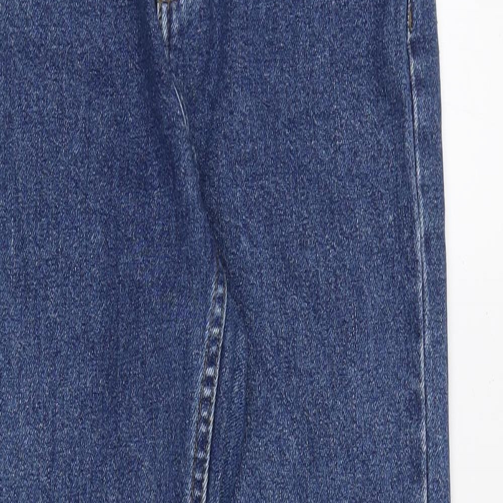 Topshop Womens Blue Cotton Skinny Jeans Size 24 in Regular Zip