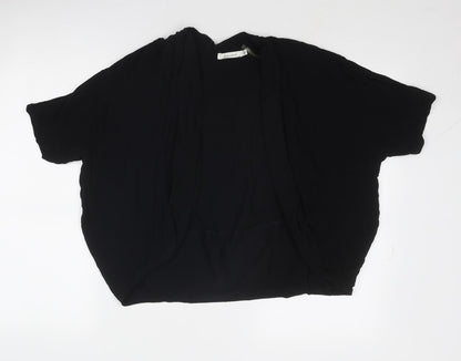 Lamorena Womens Black Polyester Basic Blouse Size 10 Round Neck