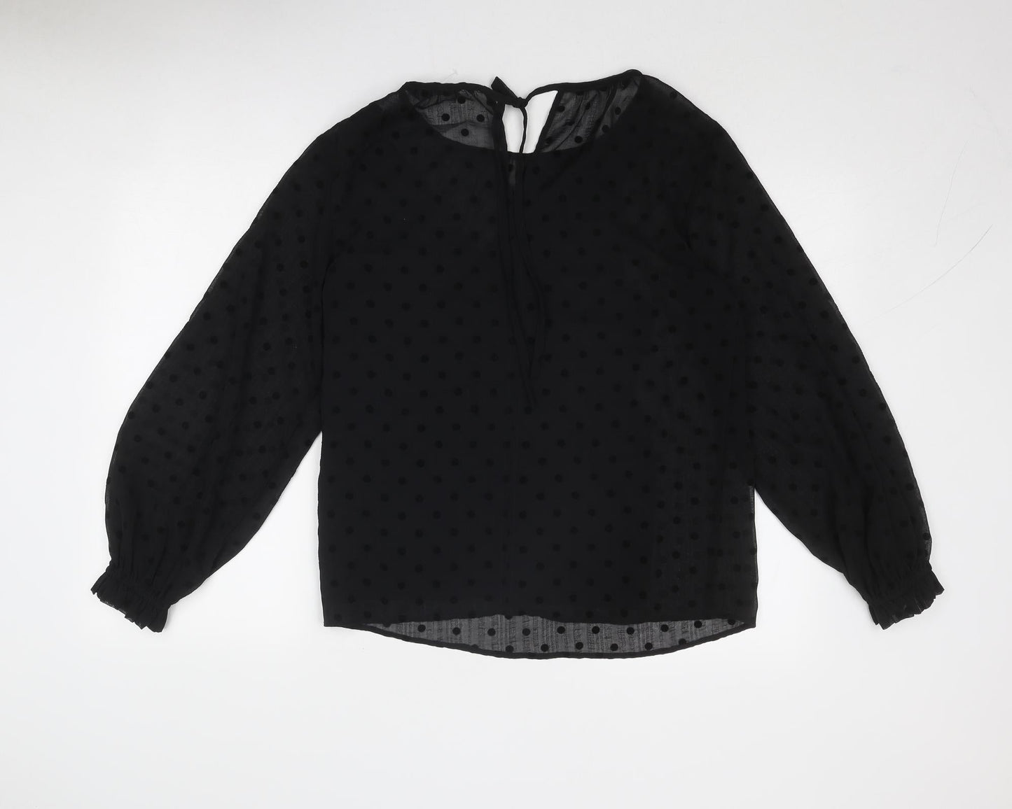 Womens UK Size 8 Marks and Spencer Black Basic Blouse